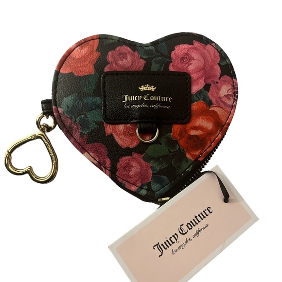 Traded* New! Juicy Couture Heart Shaped Coin Purse - Picture 2 of 4